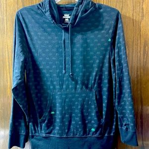Space Invader’s Hooded Long Sleeve Shirt